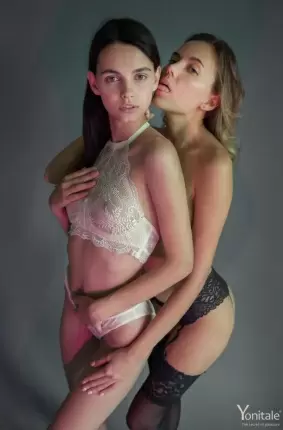Images 14 - Красивые девушки лесбиянки в чулочках оторвались как следует 