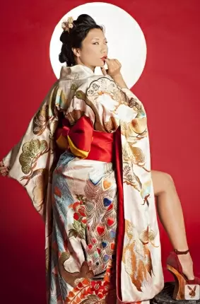 Images 8 - Голая японская гейша с классными сиськами эротично позирует (54 ню фото) 