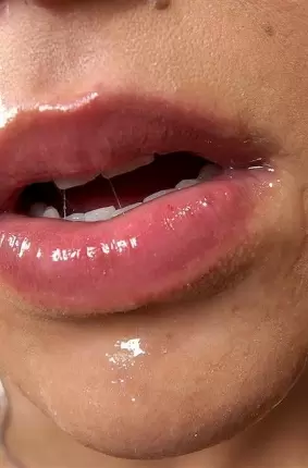 Images 12 - Сперма на губах латинки которая соблазнила мужика своими дойками 